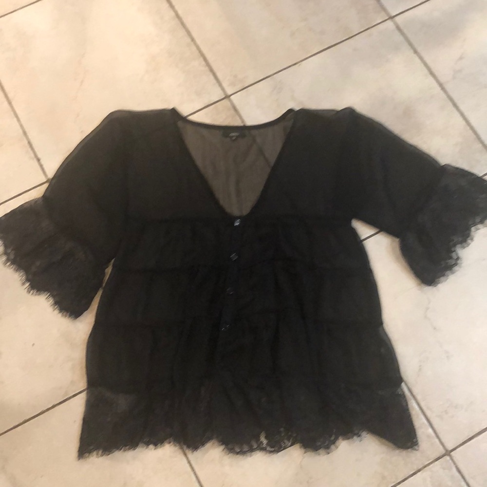 - LF sheer lacey shirt NEW